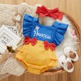 thumbnail image 1 of PatPat Baby Girl Princess Romper Set Sleeveless Layered Ruffle One-piece Jumpsuit Outfits Clothes Onesise,0-18month, 1 of 6
