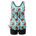 thumbnail image 4 of CFLVAEK Tankini Swimsuits for Women Tankini Bathing Suits Two Piece Graphic Swim Tank Top with Black Shorts Modest Swimsuits 2025 Multicolor XXL, 4 of 6