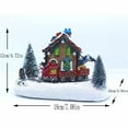 thumbnail image 3 of putnchl Christmas LED Lighted Village House LED Lighted Christmas Collectible Buildings Gift For Christmas And New Year, 3 of 5