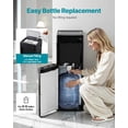 thumbnail image 3 of FREE VILLAGE 4-in-1 Water Dispenser with Ice Maker, Bottom-Loading Water Cooler Hot and Cold, Fits 3 & 5 Gallons, 33 lbs per Day Ice Production, Childproof Lock, for Home Office Kitchen, Black, 3 of 9