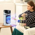thumbnail image 3 of Tower Fans,Fans That Blow Cold Air,Tower Fan For Bedroom,Fan With Remote Quiet Cooling Desk Fan With Remote,8H Timer, Digital Touch Screen, Portable, Safe Bladeless Table Fan For Home, 3 of 7