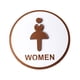 thumbnail image 2 of Letrero de acrílico para baño, letrero de baño público, letrero de identificación, elegante letrero para puerta de baño, letrero de baño para Mujer, 2 of 8