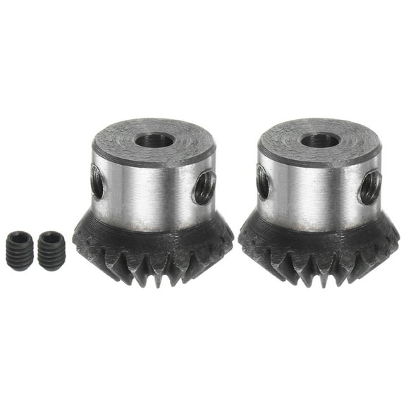 Uxcell Bevel Gears 1M 20 Teeth 5mm Shaft Hole Tapered Bevel Pinion Gear 2 Pack