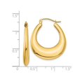 thumbnail image 2 of 14K Yellow Gold Polished Hoop Earrings, 2 of 4