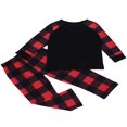thumbnail image 3 of Ensembles de Pyjamas Assortis pour Famille Pyjamas de Noël Imprimés Arbre de Noël avec Bas à Carreaux, 3 of 6