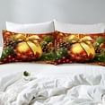 thumbnail image 4 of Merry Christmas Bed Sheets Set 4 Pcs Happy New Year Sheet Set King Size for Boys Girls Kids Christmas Decorations Fitted Sheet Nightmare Before Christmas Flat Sheet Winter Themed Bedding Set, 4 of 5