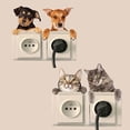 thumbnail image 4 of Inteprter Pegatina de interruptor de animales extraíble para oficina, calcomanía de pared impermeable, decoración Decoración del hogar, 4 of 6