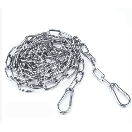 Heavy Duty Dog Chain for Yard-11.5FT Metal Dog Chain Leash Chew Proof,Long Dog Lead for Outside with Strong Swivel Hook,Outdoor Dog Runner for Camping