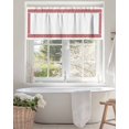 thumbnail image 4 of Red Geometric Valances for Windows Greek Pattern Chinese Valance Rod Pocket Light Filtering Short Window Treatments Curtains for Kitchen Bathroom Living Room Bedroom, 1 Panel, 54 x 18 Inch, 4 of 7