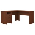 Bush Furniture Buena Vista 60W L Shaped Desk with Drawers in Multiple