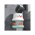thumbnail image 4 of 1pc Pink Cartoon Cute Toilet Brush Wall-Mounted Toilet Bowl Scrubber With Long Handle, 4 of 5