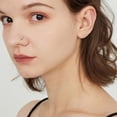thumbnail image 3 of 18G Little Devil Heart Lip Ring Stainless Steel Cubic Zirconia Labret Jewelry for Monroe Medusa Tragus Nose Conch Helix Hypoallergenic Cartilage Earring Stud Bar Body Jewelry for Women, 3 of 12