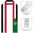 thumbnail image 2 of Emblem Sudan Flag Graduation Stole Graduate Shawl Sash Scraf Gift For Abroad Student International Study (Square), 2 of 6
