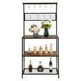 thumbnail image 2 of Vintage Kitchen Baker'S Rack, Can Help You Store Bowls, Wine And Spices, And Provide You With A Clean And Tidy Kitchen Matte Black, 2 of 9