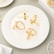 thumbnail image 1 of BESTYASH 4Ud Sujetadores De Servilletas Dorados Con Cruces Para De En Festividades, 1 of 6