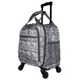 thumbnail image 2 of Urban Designs World Traveler Prints 18-inch Spinner Carry-On Luggage - Grey White Elephant, 2 of 6