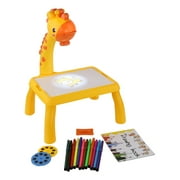 FONTA Giraffe Projection Drawing Board Graffiti Writing Desk Learning Toy Yellow