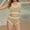 Khaki, variant on UTSJKR Girls Swimsuit Wide Strap High Waisted Bikini Sets Colorblock Sporty 2 Piece Bathing Suit for 6-16 Years Purple 12-13Years