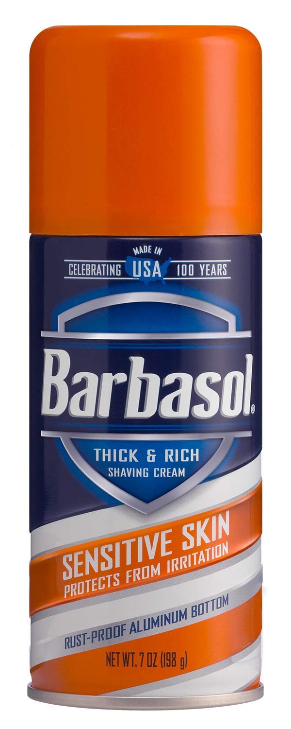 2 Pack Barbasol Shave Cream, 7 Ounce (Sensitive Skin)