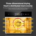 thumbnail image 2 of Graflsoa Smart Touchscreen Food Dehydrator with Timer, LED Light, and 8-Tier Racks for Fruits, Vegetables, and Pet Snacks – 400W, 30-90℃, US Plug, Stainless Steel Design, 2 of 6