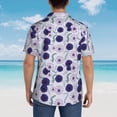thumbnail image 6 of Daiia Daisies Flowers Hawaiian Shirt for Men Gentle Cotton Regular Short Sleeve Casual-Small, 6 of 9