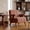Orange, variant on LEHZROAJ Modern Chenille Upholstered Accent Chair,Armchair Thick Backrest Solid Wood Frame for Living Room,Bedroom(Beige)