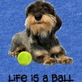 thumbnail image 2 of CafePress - FIN Wirehaired Dachshund Life Baby Football Bodysu - Cute Infant Baby Football Bodysuit, 2 of 3