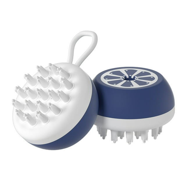 Mom's Best Cepillo de baño para mascotas, masajeador y cepillado, con dispensador de jabón y champú, exfoliante corporal de silicona suave.