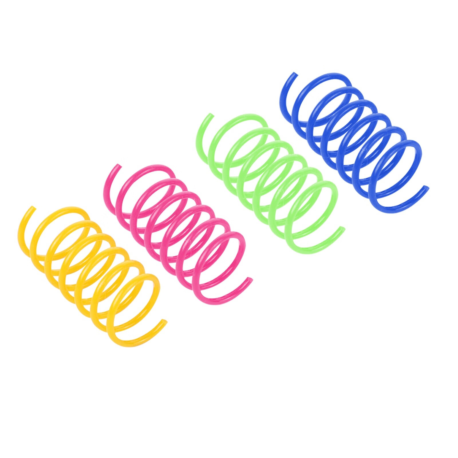 Randolph Cat Colored Plastic Spring Cat Toys Jumping Ball Interactive