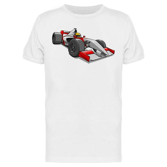 Cartoonracing Car Art T-Shirt Men -Image by Shutterstock, Male 3X-Large