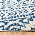 thumbnail image 3 of SAFAVIEH Tulum Lakisha Oriental Area Rug, Ivory/Navy, 10' x 10' Round, 3 of 8