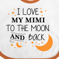 thumbnail image 4 of Inktastic I Love My Mimi to the Moon and Back Boys or Girls Baby Bib, 4 of 4
