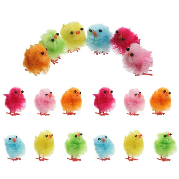 WORGEOUS  18 Pcs Easter Party Decorations Mini Ornaments Rugs for Bedroom Chick