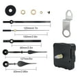 thumbnail image 3 of heritaly High Torque Clock Movement Replacement Wallclock Mechanism Repairing Maintenance Set Accessory for Professional Black Second Hand 1Set, 3 of 6