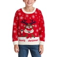 thumbnail image 5 of MIXUE Toddler Girls Sweaters Christmas Day Holiday Knitwear Kids Winter Children Boys Cartoon Deer Print Sweater Outwear Tops, 5 of 9