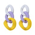 thumbnail image 2 of pitrice 2 Pieces Woman Earring Fashion Acrylic Delicate Ear Jewelry Geometry Circle Danging Drop Earrings Bohemia Accessory Type 1 Type 6, 2 of 6