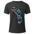thumbnail image 4 of Generic Men's T-Shirt Short Sleeve Graphic Fashion Lizard Print Crew Neck Tee Tops Summer Casual Shirt, 4 of 4