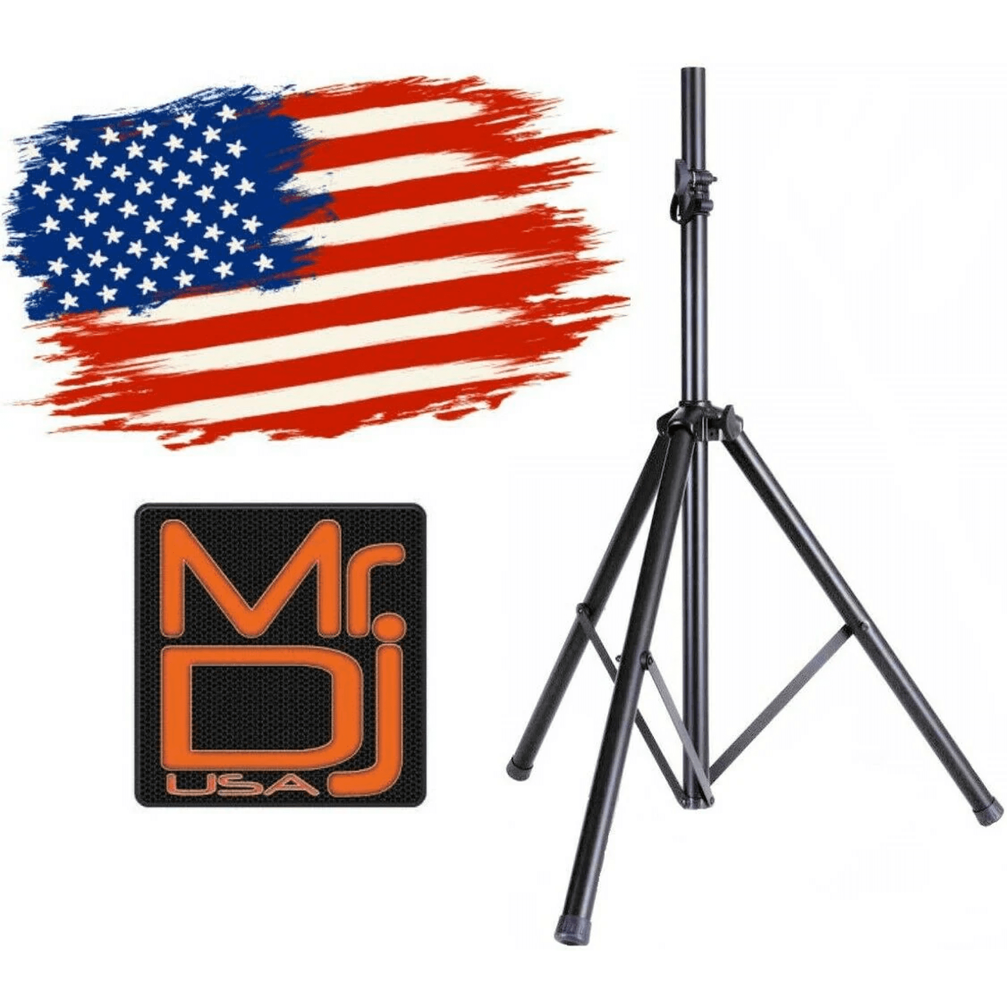 MR DJ DJ PRO Speaker Stand Tripod FoldOut Load Capacity 100LB Maximum Height 72"