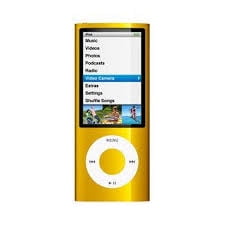 Apple iPod Nano 5th Gen 16GB Yellow ,Very Good ( Engraved