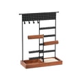 thumbnail image 1 of Soporte de exhibición de joyas Estante de exhibición de joyas multifuncional Soporte para aretes para Negro, 1 of 9