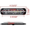 thumbnail image 3 of Astra Depot 8pcs Ultra Slim 18W 6-LED Amber White Emergency Warning Strobe Light Car Truck 12V-24V, 3 of 7