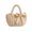White, variant on Summer Beach Bag Handwoven Straw Toted Bag Weaving Swim Shopping Travel Bag