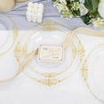thumbnail image 4 of 102PCS Clear Gold Plastic Plates - Clear Disposable Plates with Gold Rim - Clear Party Plates Include 51PCS 7.5inch Dessert Plates, 51PCS 10.25inch Dinner Plates for Weddings & Parties, 4 of 18