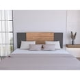 thumbnail image 2 of Cabecero Nayea Plata Oscuro y Miel Graduable Virtual Muebles, 2 of 7