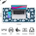 thumbnail image 5 of Long Mouse Pads for Desk,Smiling Ghosts Halloween Pattern Desk Mats on Top Of Desks, Desk Mouse Pad Extra Large with 3mm Non-Slip Base and Stitched Edge for Gaming,Office,Work,Home 35.4x15.7in, 5 of 5