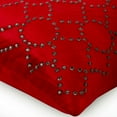 thumbnail image 2 of Chair Cushion Cover, Red Decorative Pillowcases 16x16 inch (40x40 cm), Velvet Throw Pillow Covers, Geometric, Contemporary Decorative Pillow Covers For Couch - Red Velvet Crystal, 2 of 3