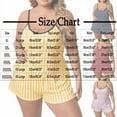 thumbnail image 3 of zbxnLI Women's Plus Size Pajama Sets Graphic Camisole Sleep Tops Loungewear Pj Shorts Lounge Set for Women, 3 of 3