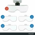 thumbnail image 5 of BetterVision LED Illuminated Headband Magnifier Visor, 5 Detachable Lenses 1X, 1.5X, 2X, 2.5X 3.5X, Hands-Free Head Lighted Magnifying Glass, 5 of 5