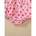 thumbnail image 6 of XAOWF Girls Bodysuit Long Sleeve Bowknot Bow Cute Love Heart Printed Pullover Romper For Daily Wear Relaxed Fit Stylish Rompers 3-6 Months, 6 of 6