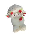 thumbnail image 3 of Muñeco de peluche de oveja, figura decorativa de juguete, adorable animal de peluche portátil, decoración para el hogar para niñas, Día de los niños, Rojo, 3 of 8